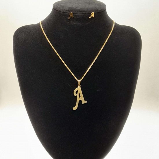 Necklace with deals alphabet